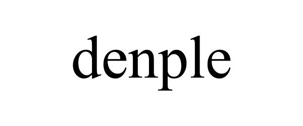 Trademark Logo DENPLE