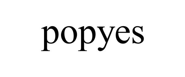 Trademark Logo POPYES