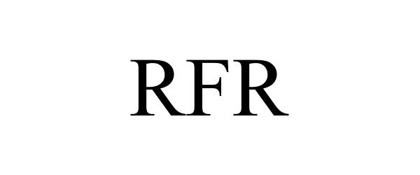 Trademark Logo RFR