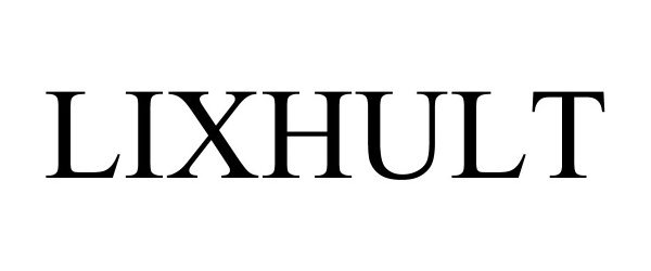 Trademark Logo LIXHULT