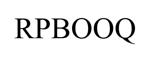 Trademark Logo RPBOOQ
