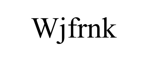 Trademark Logo WJFRNK
