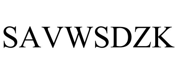 Trademark Logo SAVWSDZK