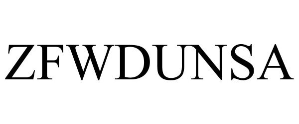Trademark Logo ZFWDUNSA