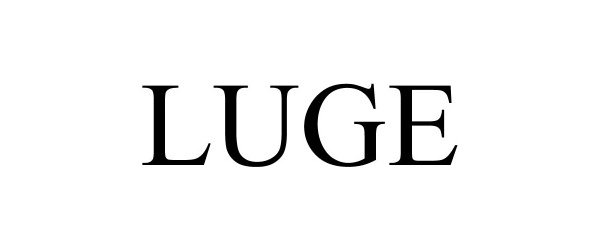 Trademark Logo LUGE