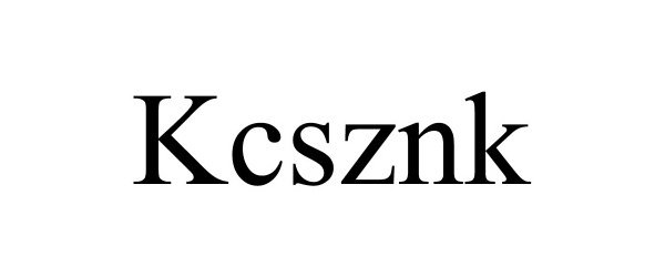 Trademark Logo KCSZNK