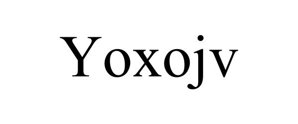 Trademark Logo YOXOJV