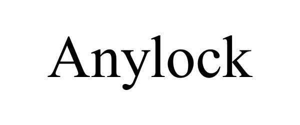 Trademark Logo ANYLOCK