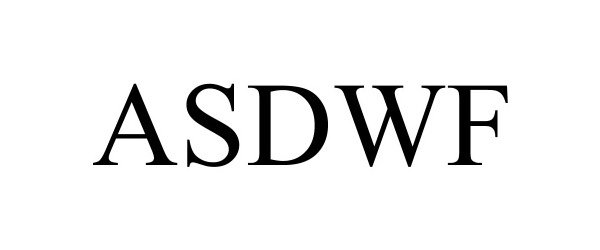 Trademark Logo ASDWF