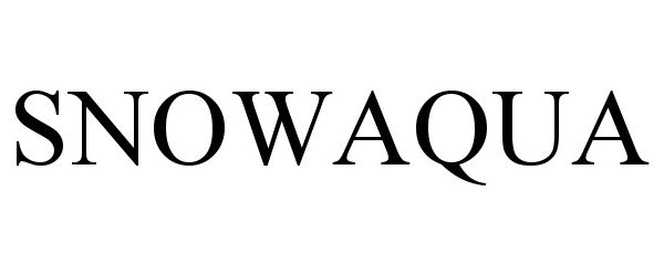 Trademark Logo SNOWAQUA
