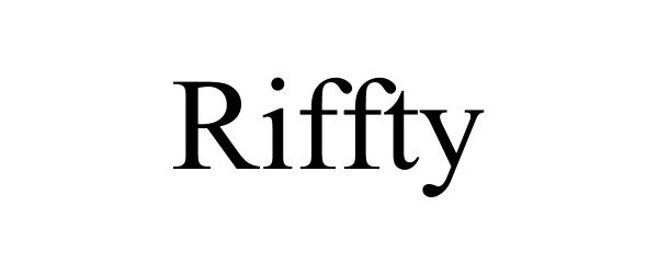 Trademark Logo RIFFTY