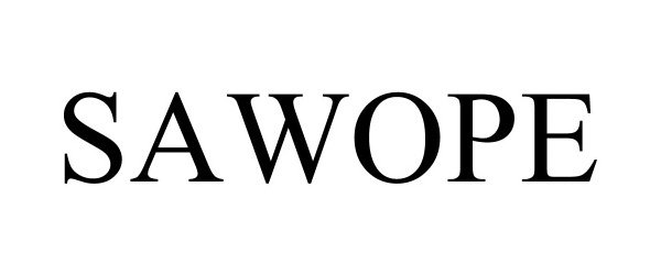 Trademark Logo SAWOPE