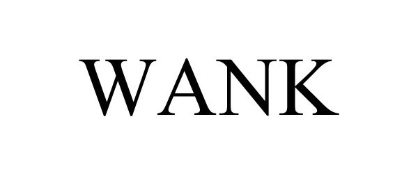 Trademark Logo WANK