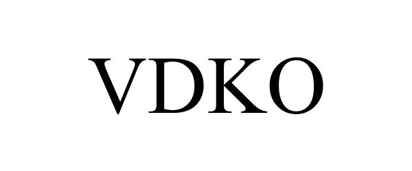 Trademark Logo VDKO