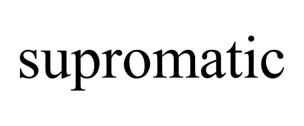 Trademark Logo SUPROMATIC