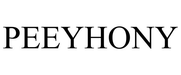Trademark Logo PEEYHONY