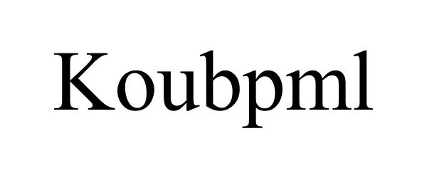 Trademark Logo KOUBPML