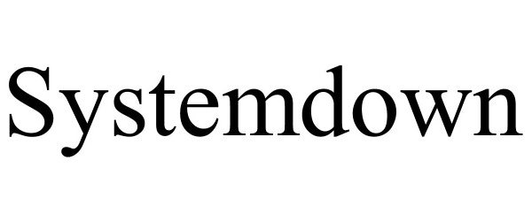 Trademark Logo SYSTEMDOWN