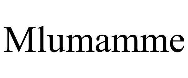 Trademark Logo MLUMAMME