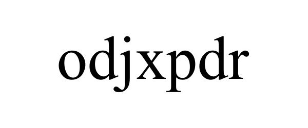 Trademark Logo ODJXPDR