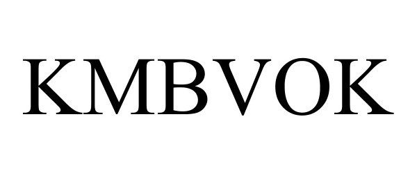 Trademark Logo KMBVOK