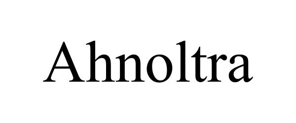 Trademark Logo AHNOLTRA