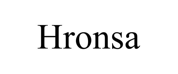 Trademark Logo HRONSA