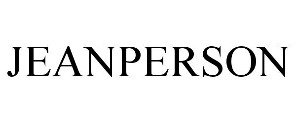 Trademark Logo JEANPERSON