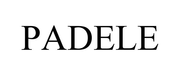 Trademark Logo PADELE