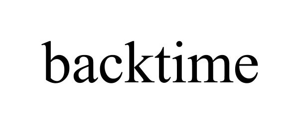 Trademark Logo BACKTIME