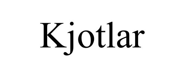 Trademark Logo KJOTLAR