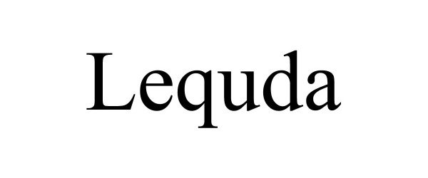 Trademark Logo LEQUDA