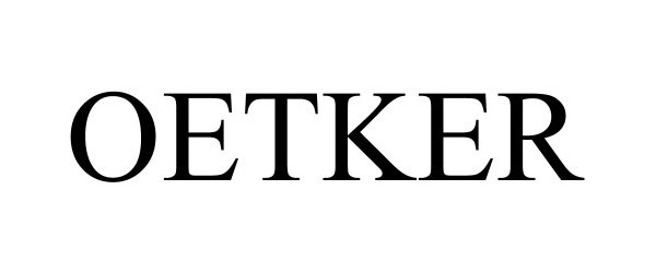 Trademark Logo OETKER