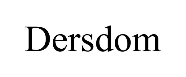 Trademark Logo DERSDOM