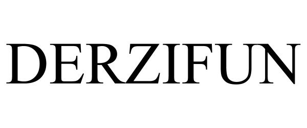 Trademark Logo DERZIFUN