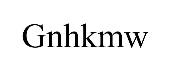 Trademark Logo GNHKMW