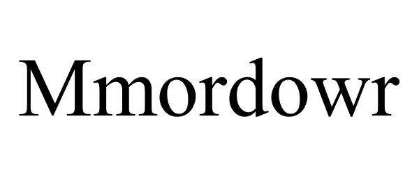 Trademark Logo MMORDOWR