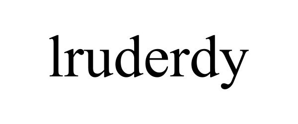 Trademark Logo LRUDERDY