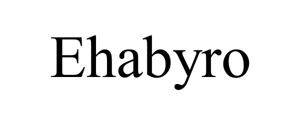 Trademark Logo EHABYRO