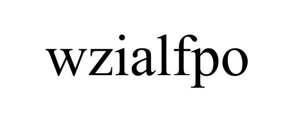 Trademark Logo WZIALFPO