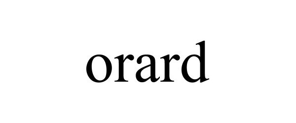 Trademark Logo ORARD