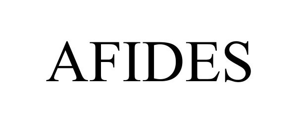 Trademark Logo AFIDES