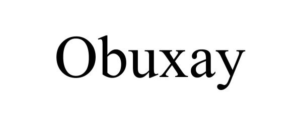 Trademark Logo OBUXAY