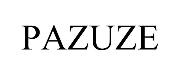 Trademark Logo PAZUZE