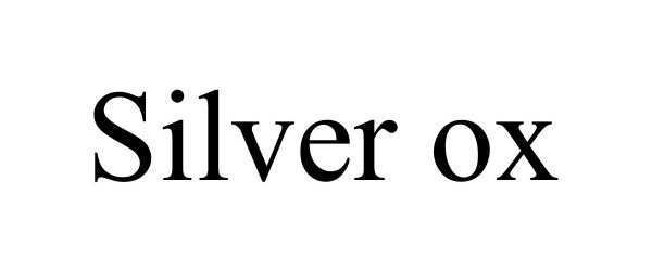 Trademark Logo SILVER OX