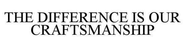 Trademark Logo THE DIFFERENCE IS OUR CRAFTSMANSHIP