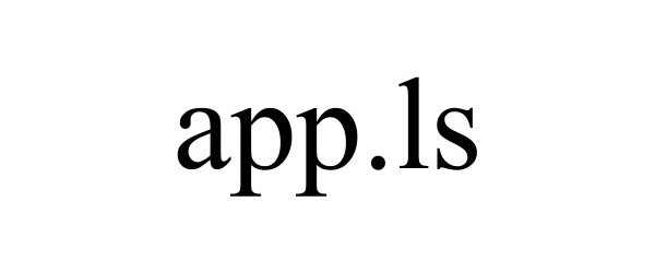 Trademark Logo APP.LS