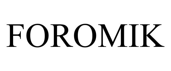 Trademark Logo FOROMIK