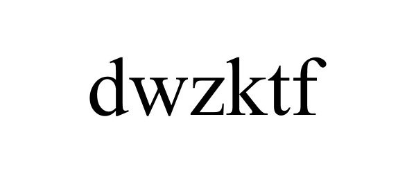 Trademark Logo DWZKTF