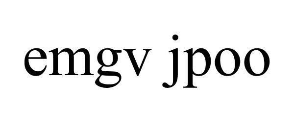 Trademark Logo EMGV JPOO